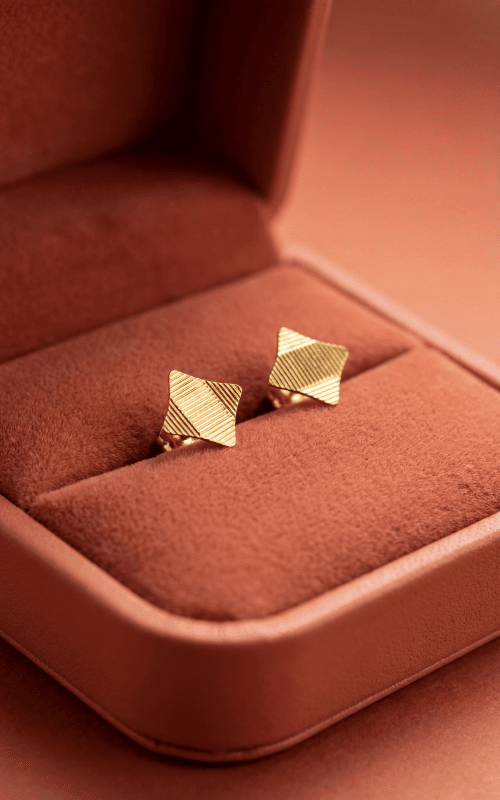 AI generated earring product photography